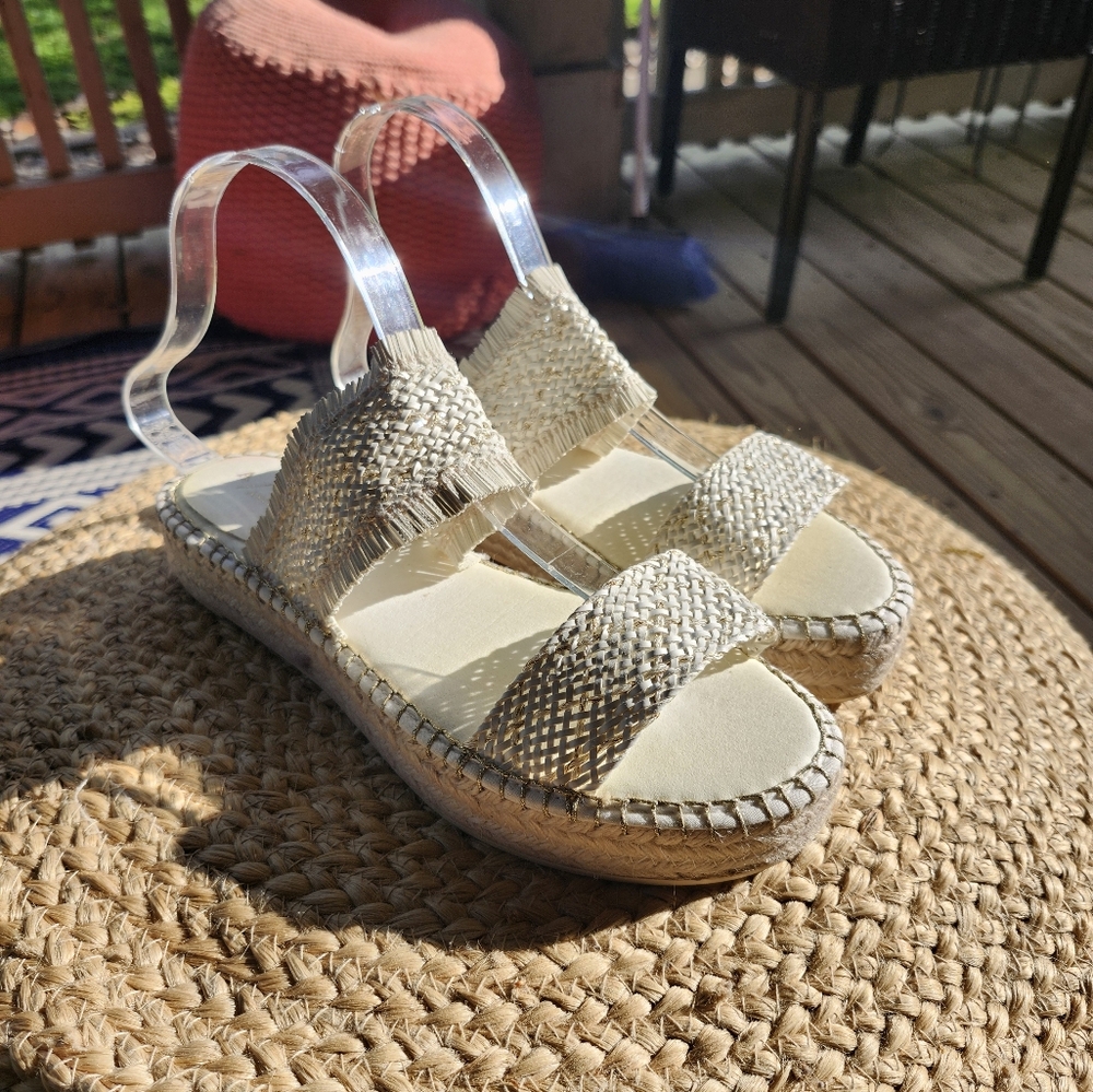 Anthropologie Woven Espadrille Sandals